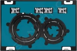 Geberit Sigma21 - Bedieningsplaat, Dual Flush Spoeling, Rood Goud/zonder Afdekplaat 115.651.00.1