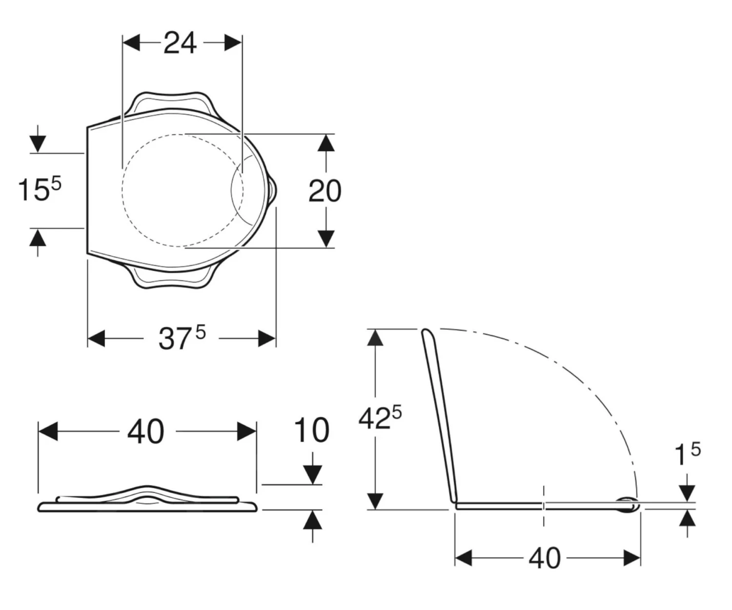Geberit Bambini - Kinder Wc Bril Met Ondersteunende Functie, Geel-groen 573361000 4 Geberit Bambini - Kinder Wc Bril Met Ondersteunende Functie, Geel-groen 573361000 - Afbeelding 2