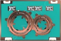 Geberit Sigma21 - Bedieningsplaat, Dual Flush Spoeling, Rood Goud/zonder Afdekplaat 115.650.00.1