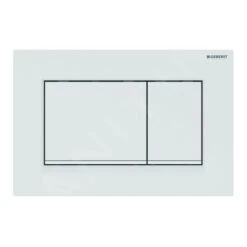Geberit Sigma30 - Bedieningsplaat, Dual Flush Spoeling, Wit/mat Wit 115.883.11.1